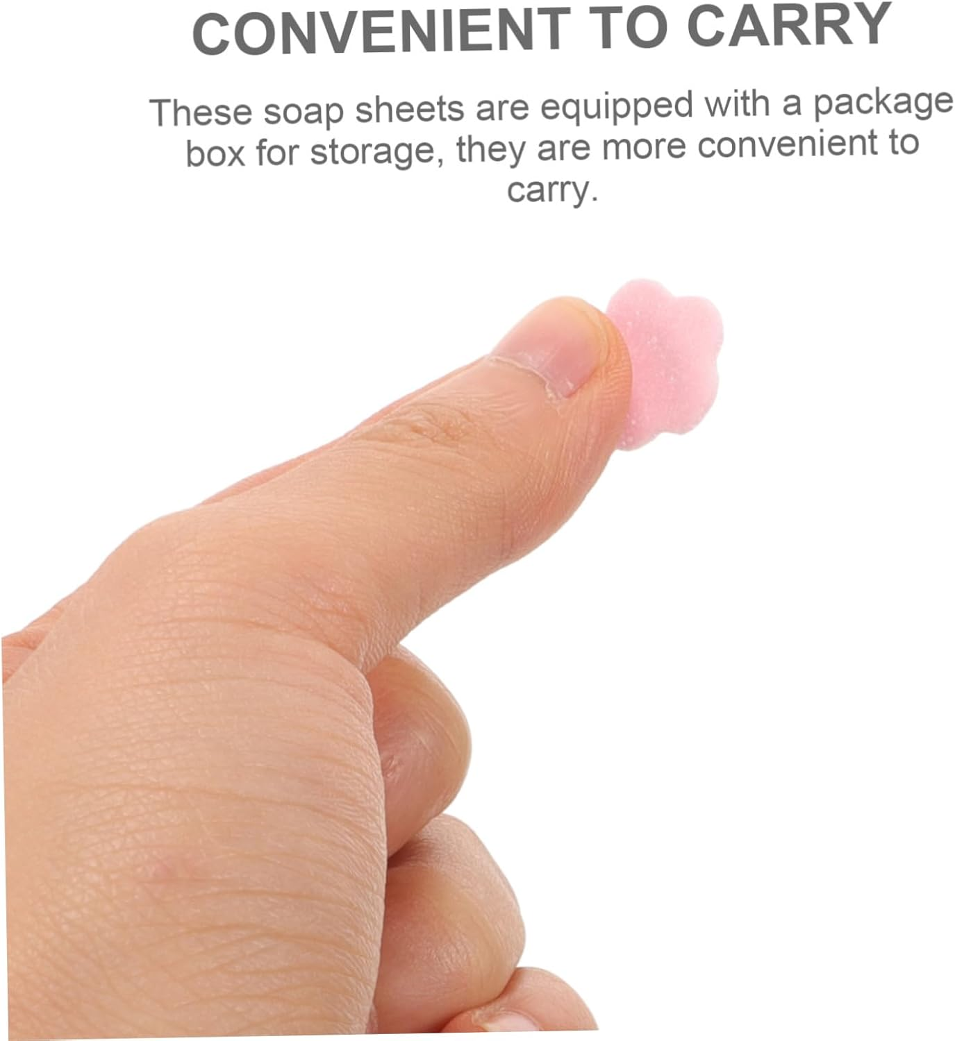 Soap Sheets Portable Travel Soap Slices for Camping Bulk Hand Wash for Outdoor Activities image number 4