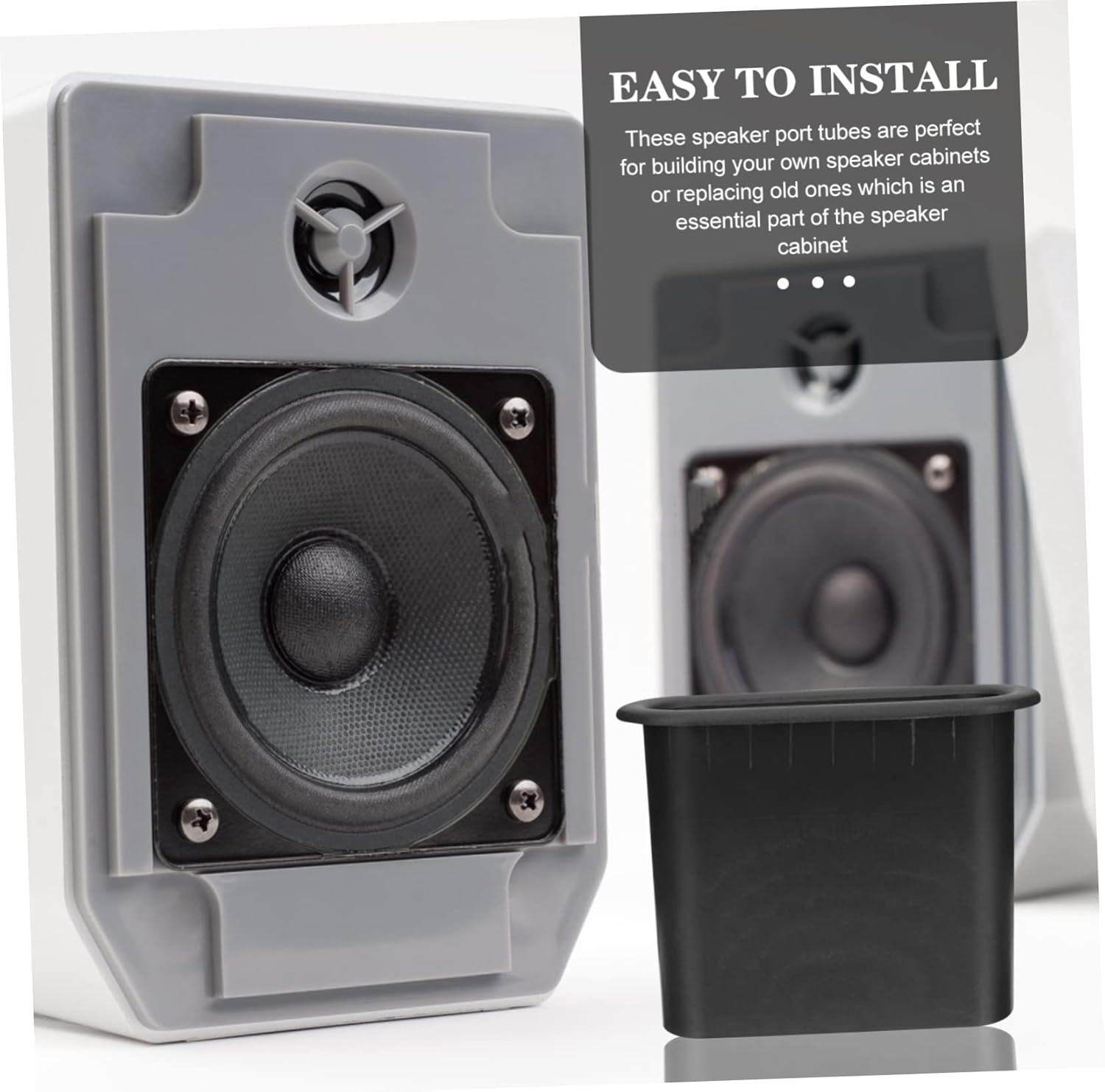 Veemoon 5Pcs Speaker Voice Outlet Accessories Sound Tube Speaker Port Tubes Fit for Home Car Bar Stage Improve Sound Quality image number 3