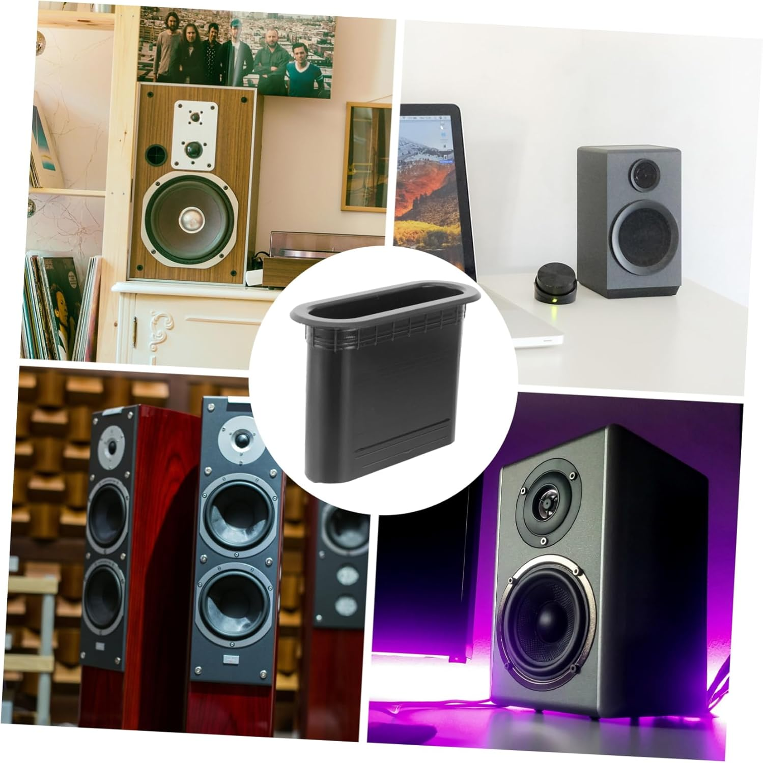 Uonlytech 5Pcs Speaker Port Tube Outlet Speaker Air Port Parts for Cabinets Accessory image number 3