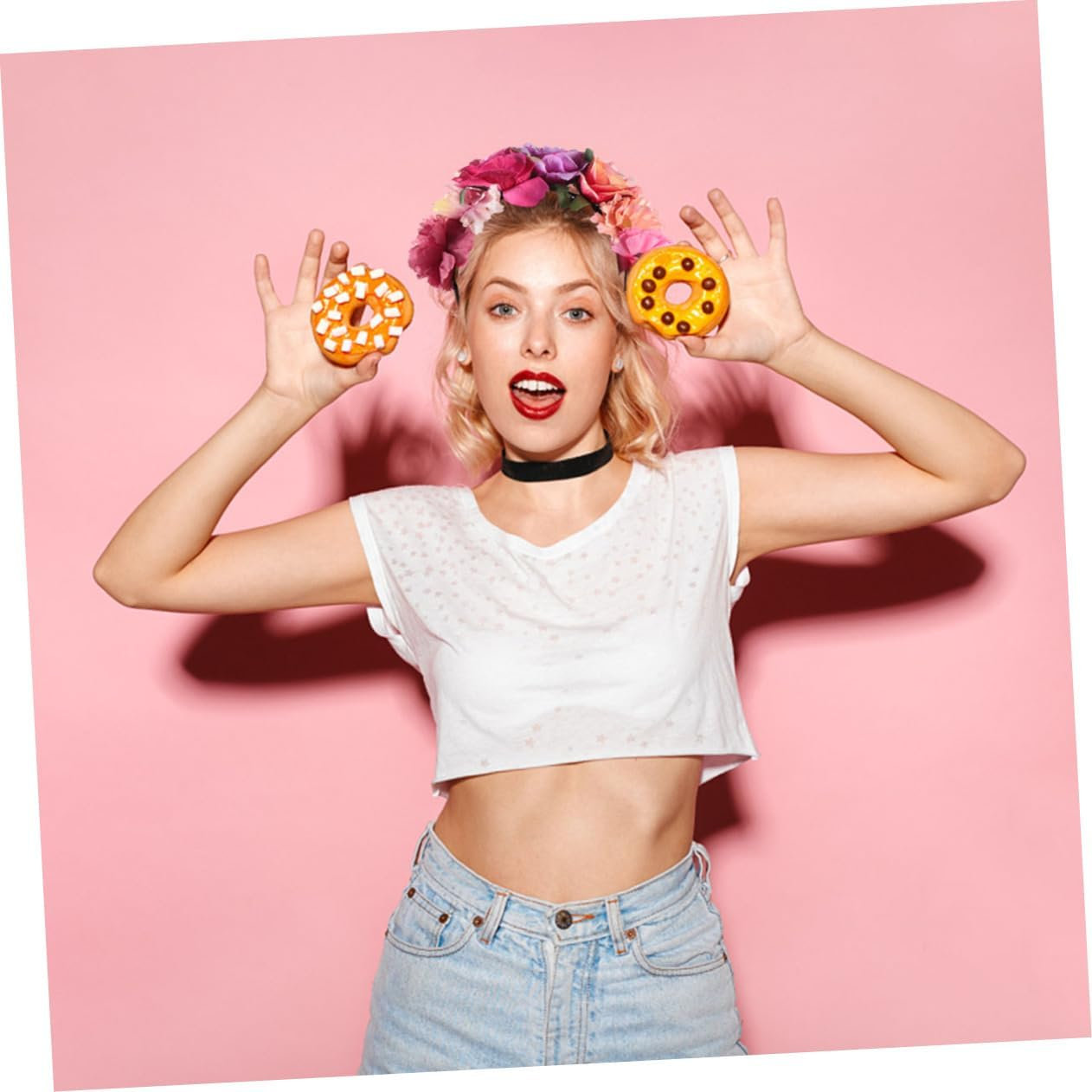 Halloween Headband Headdress for Halloween Parties Floral Hair Band for Women Festival Costume Cosplay Accessory Holiday Party Decoration image number 3