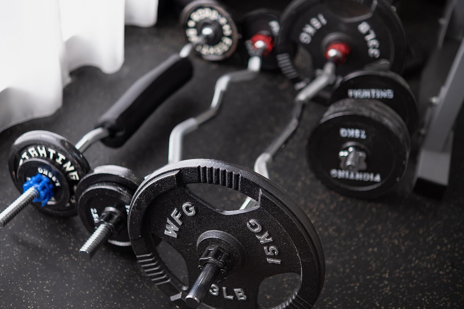 Barbell Clamps 1 Inch, Exercise Collars 1"(25Mm) Quick Release Pair of Locking Collar Clips for Workout Weightlifting Fitness Training (Green) - Red image number 4