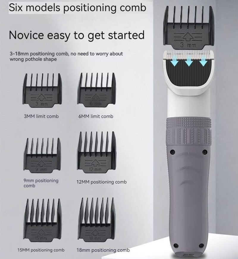 Dog Clippers, Professional Pet Grooming Kit, Rechargeable Pet Shaver Cordless Silent Dog Hair Trimmer, Best Hair Clipper for Dogs Cats Pets image number 2