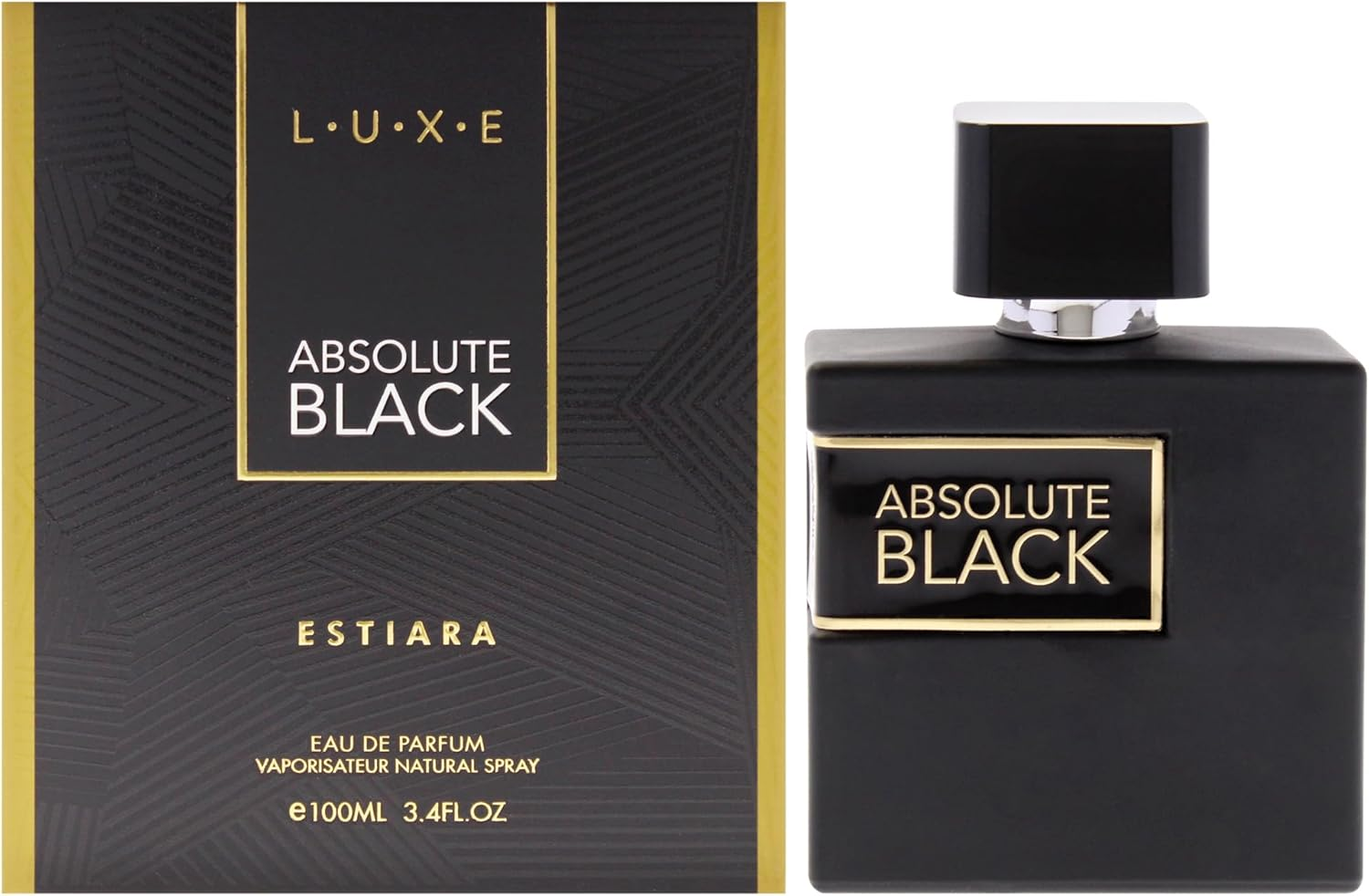 Luxe Absolute Black by Estiara for Men - 3.4 Oz EDP Spray image number 6