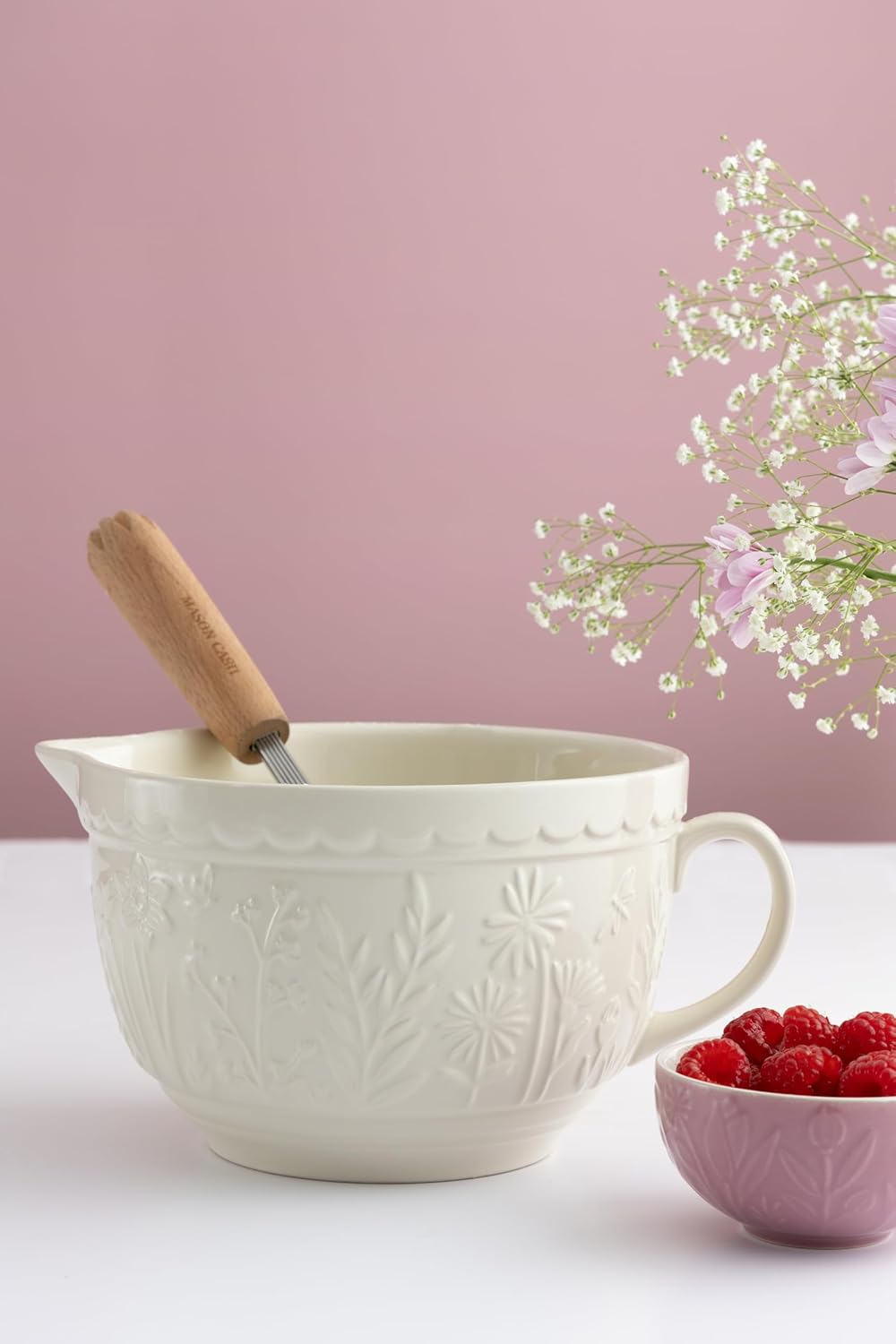 Mason Cash in the Meadow Batter Bowl, 1.9 Litre/25 X 19 X 13Cm, Cream image number 3