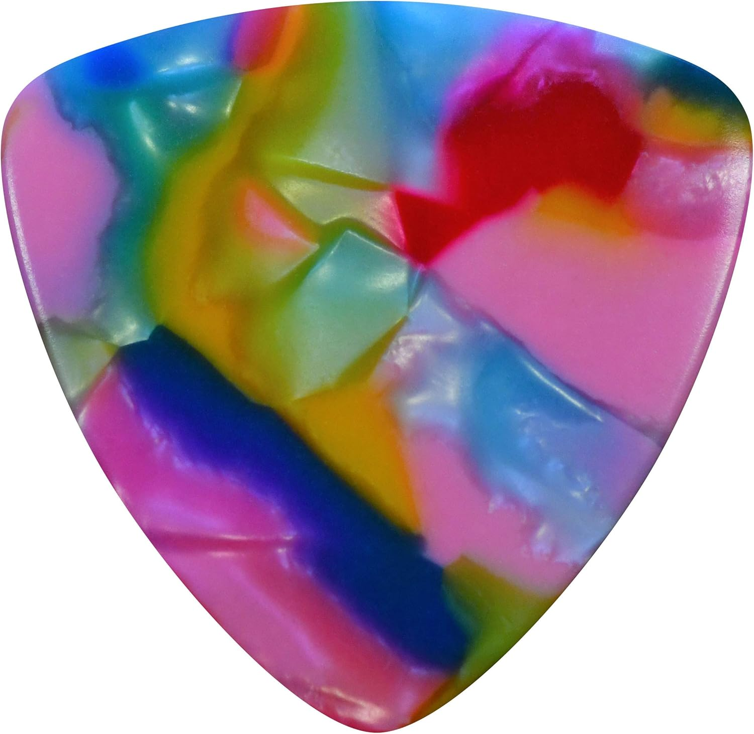 Golden Gate MP-307 Deluxe Flat Pick &ndash; Large Triangle &ndash; Stiff &ndash; Clown Barf &ndash; Dozen