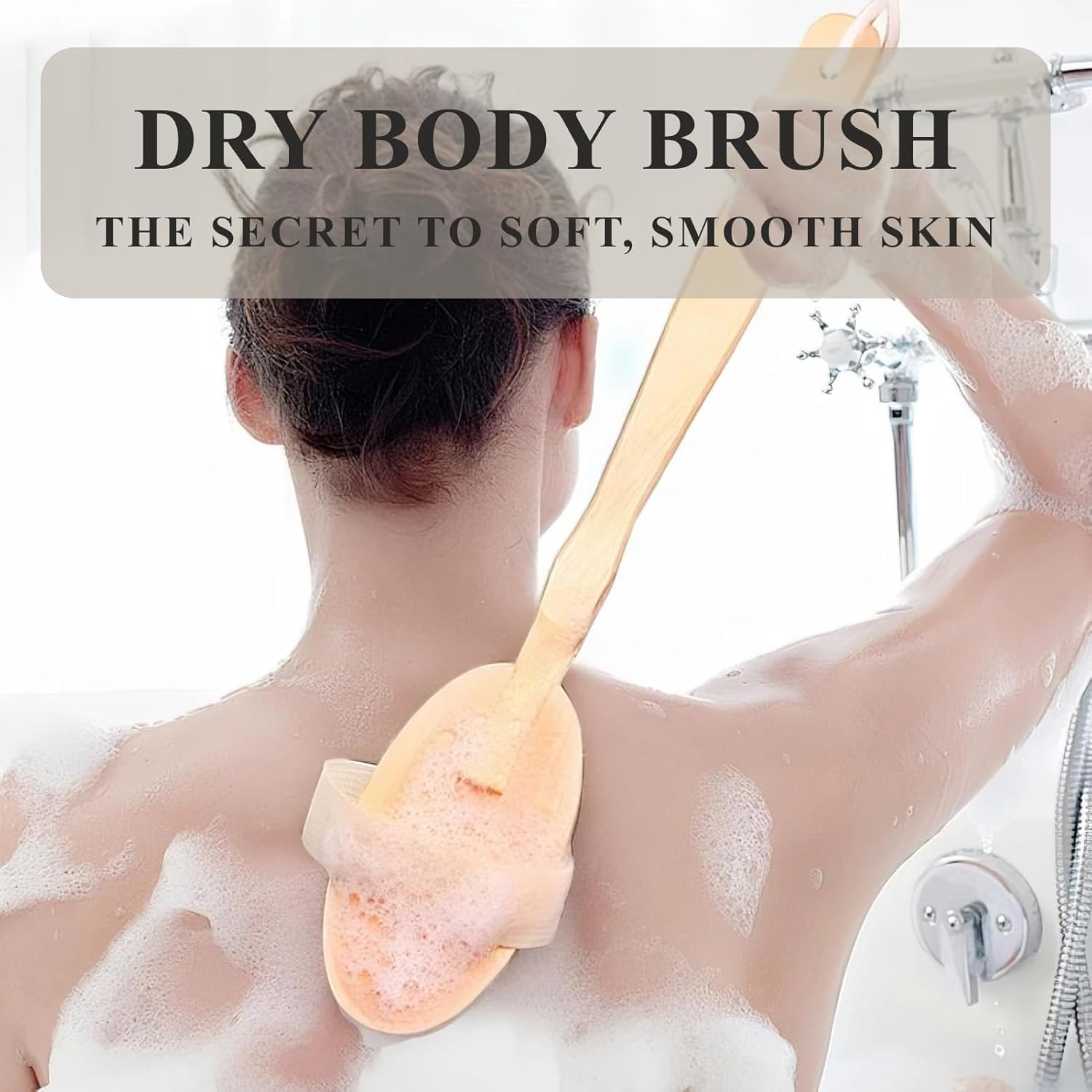 2 Dry Brushes Uniquely Designed for Face and Body Set for Exfoliation and Stimulate Lymphatic Drainage, Rejuvenate and Restore Skin Luster, Minimize Cellulite and Improve Blood Flow image number 5