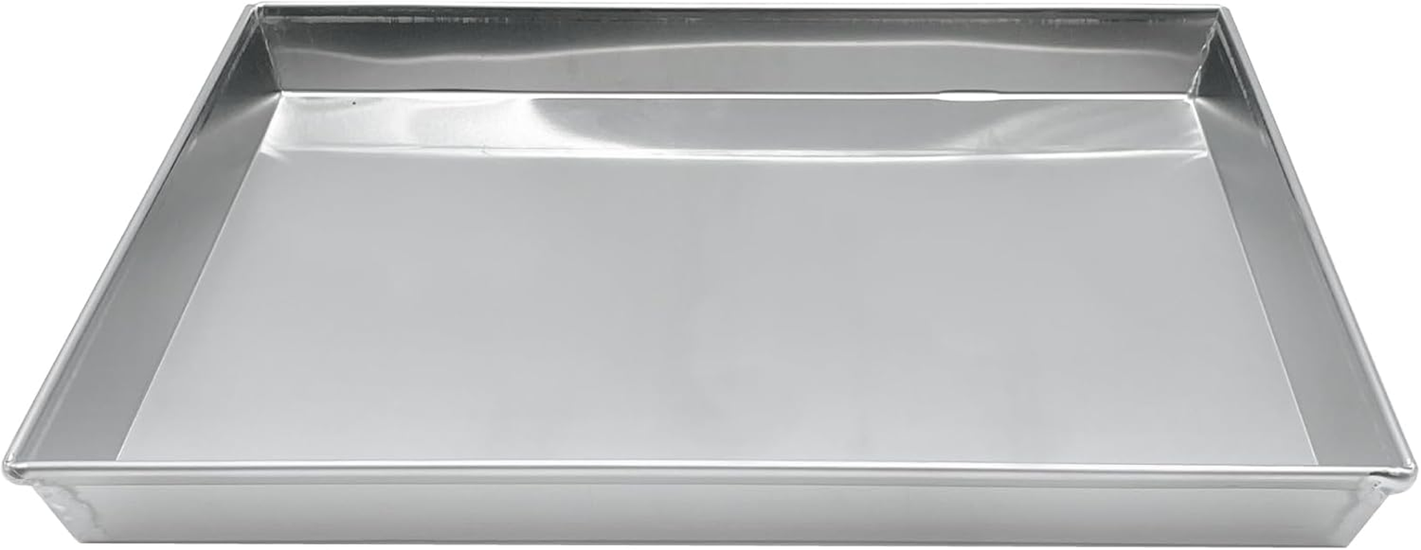 Pastry-Pizza Line Rectangular Baking Pan with Edge, Dimension 35 X 28 X 3 Cm, Silver image number 3