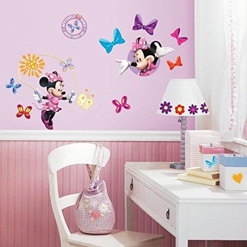 Roommates RMK1666SCS Minnie Bow-Tique Peel and Stick Wall Decals 10 Inch X 18 Inch image number 2