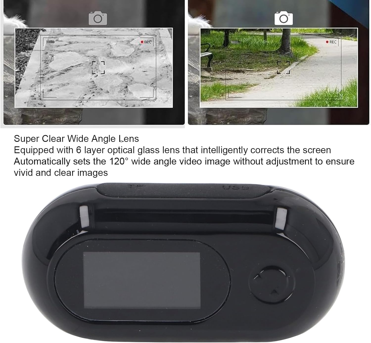 Jectse Cat Collar Camera, No Wifi Required, 120 Degree Wide Angle Pet Cameras, Action Camera with Video Recordings, Pet Camera for Indoor and Outdoor Use (Black) image number 2