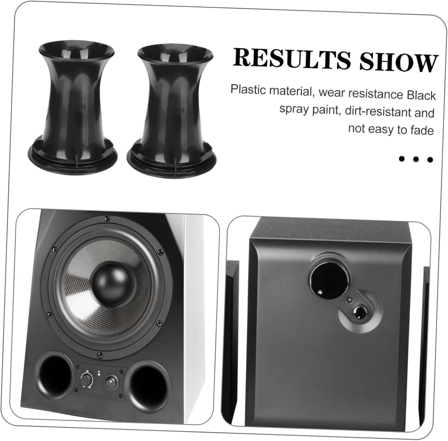 HOMSFOU 8Pcs Professional Speaker Port Tube for Home and Car Speaker Cabinets Air Port Tubes image number 6