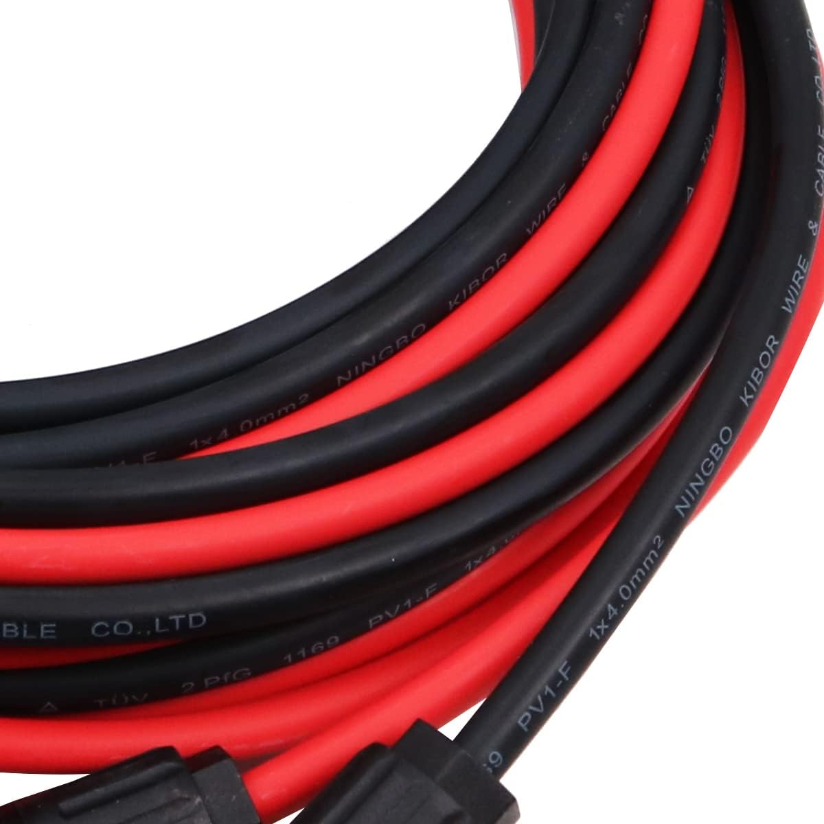 ZONADA Pair of 5M 4Mm2 Single Core Extension Cables with Connectors (Male & Female) for Solar Panels and Solar Systems 5 Meters (16 Feet) Cable with Plug in Both End image number 5