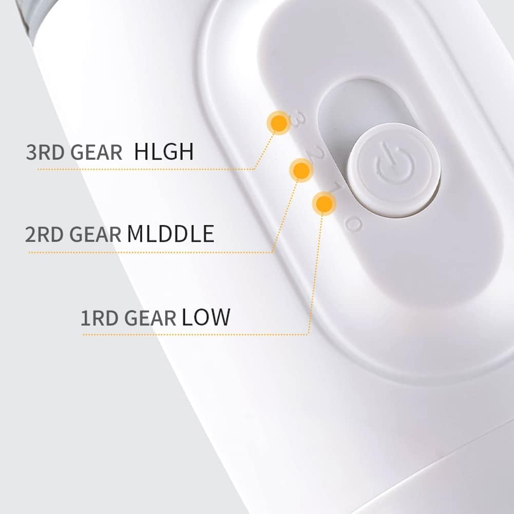 Pet Hair Dryer, 2 in 1 Pet Grooming Hair Dryer with Slicker Brush, Home Dog Hair Dryer with Adjustable 3 Temperatures Settings, for Small and Medium Dogs and Cats White image number 5