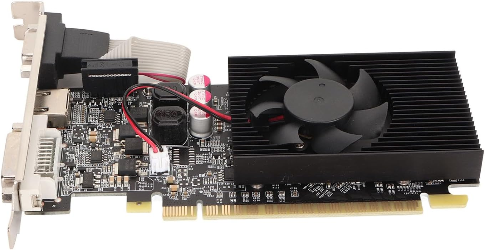 Single Fan Graphics Card, 2GB GDDR3 Graphics Card Plug and Use Strong Image Processing for PC Computer image number 2