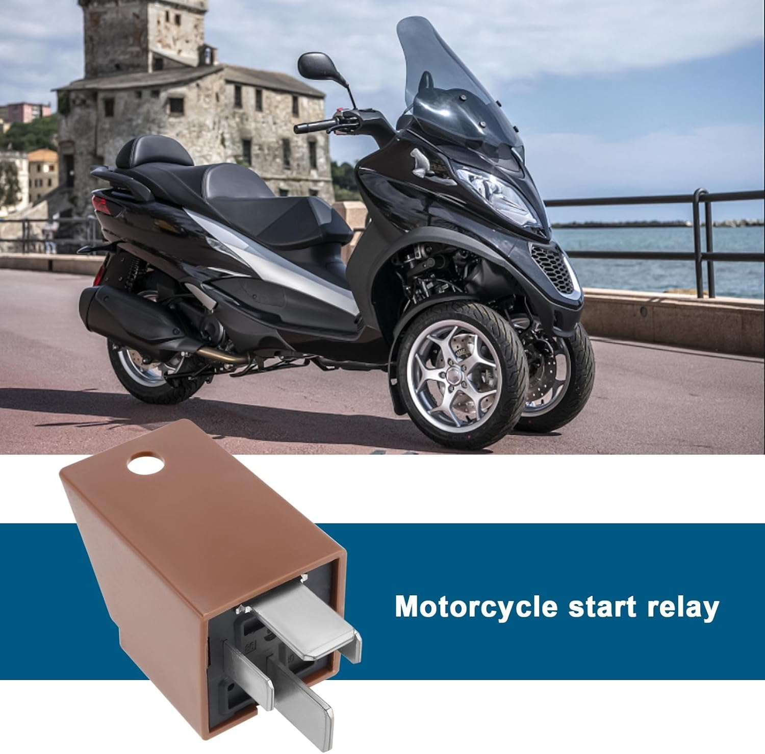 1PC Starter Relay Solenoid Standard Car Relay 4 Pin 12V 80A Car Heavy Duty Auto Switches Starters Compatible with Motorcycle image number 2