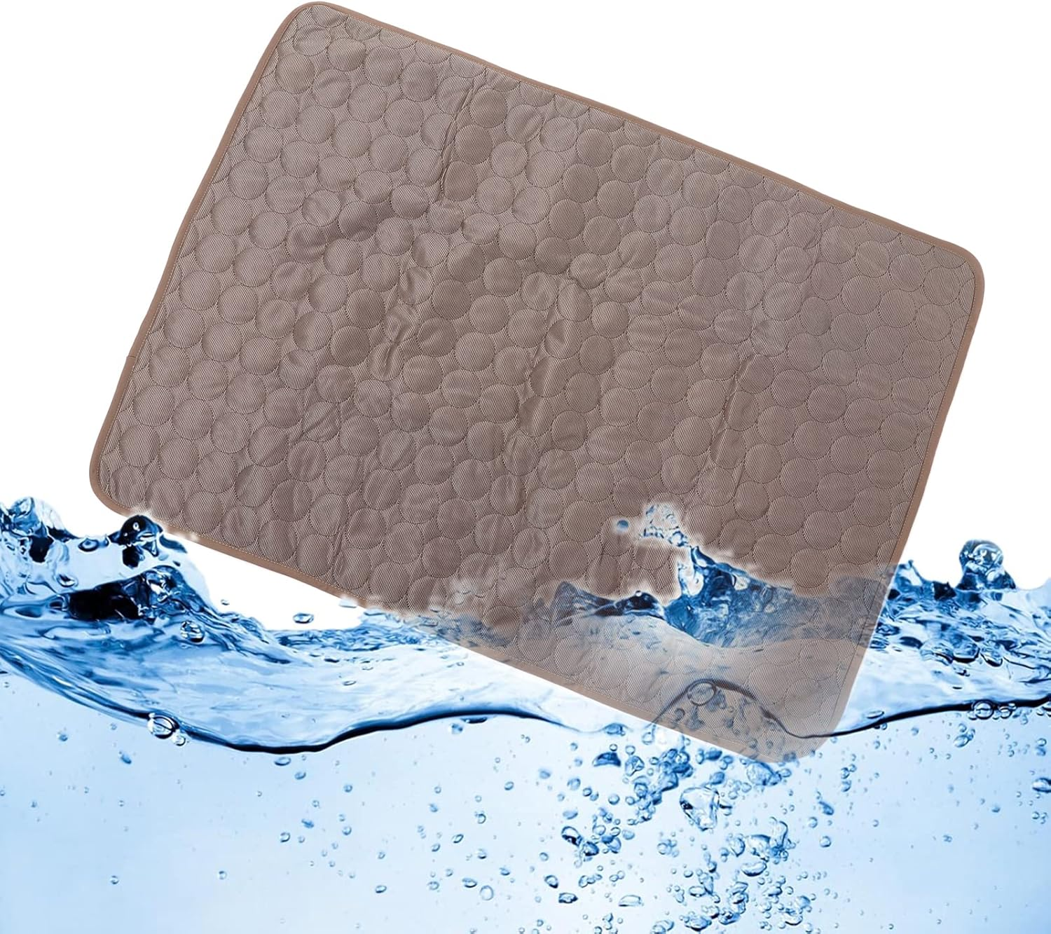 Pet Ice Pad - Foldable Double Sided Cooling Ice Silk Cloth Pad - Dog Self Cooling Mat Ice Silk Chill Pads - Breathable Heat Dissipation Pad for Indoor and Outdoor Car Seats (S) image number 6