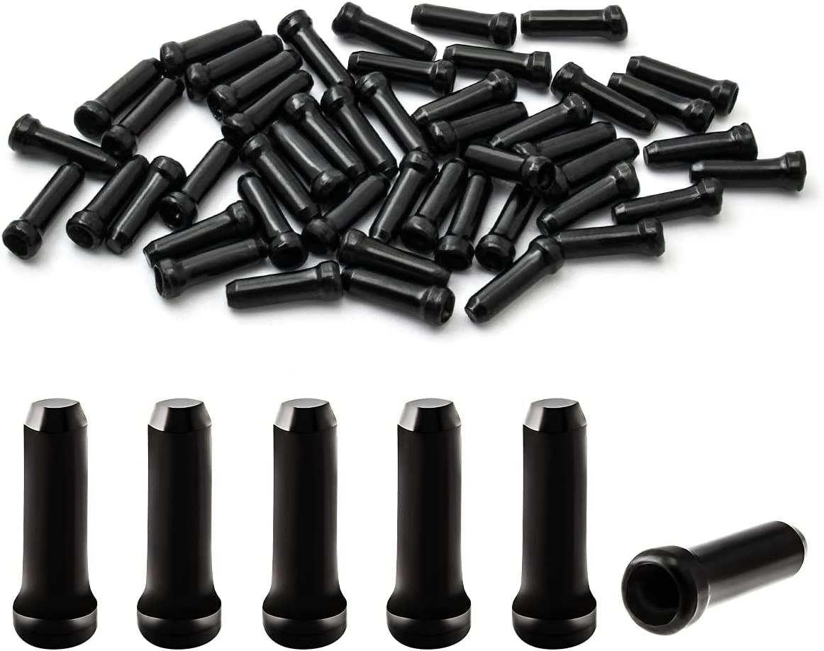 MUQZI Cable End Crimps, Bike Cable End Caps Bicycle Brake Tips Shifter Cable Ends Cap for MTB and Road Bike image number 1