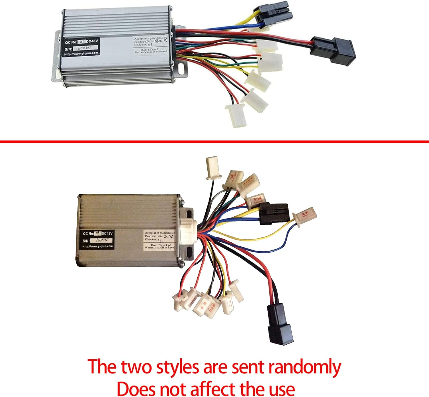 WOOSTAR Controller with Black Battery Connector Terminal-48V 1000W-For Scooter,Brushed Electric Motor Engine image number 4