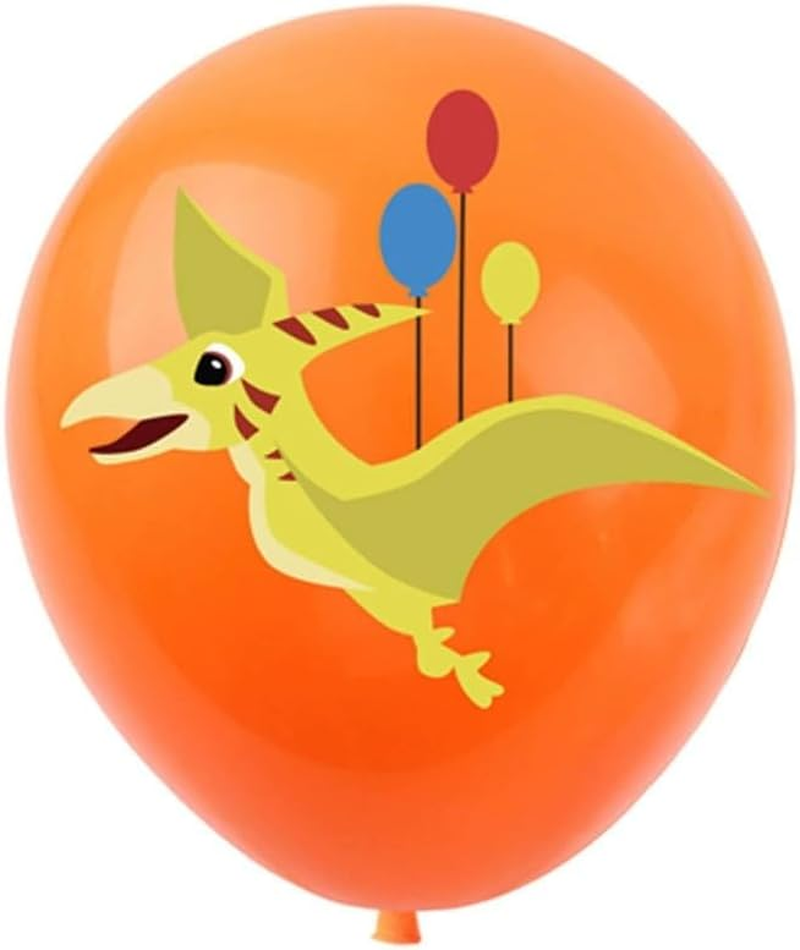 Dinosaur Party Balloons, 30 Cm Latex, 18-Pack, Multicoloured image number 2