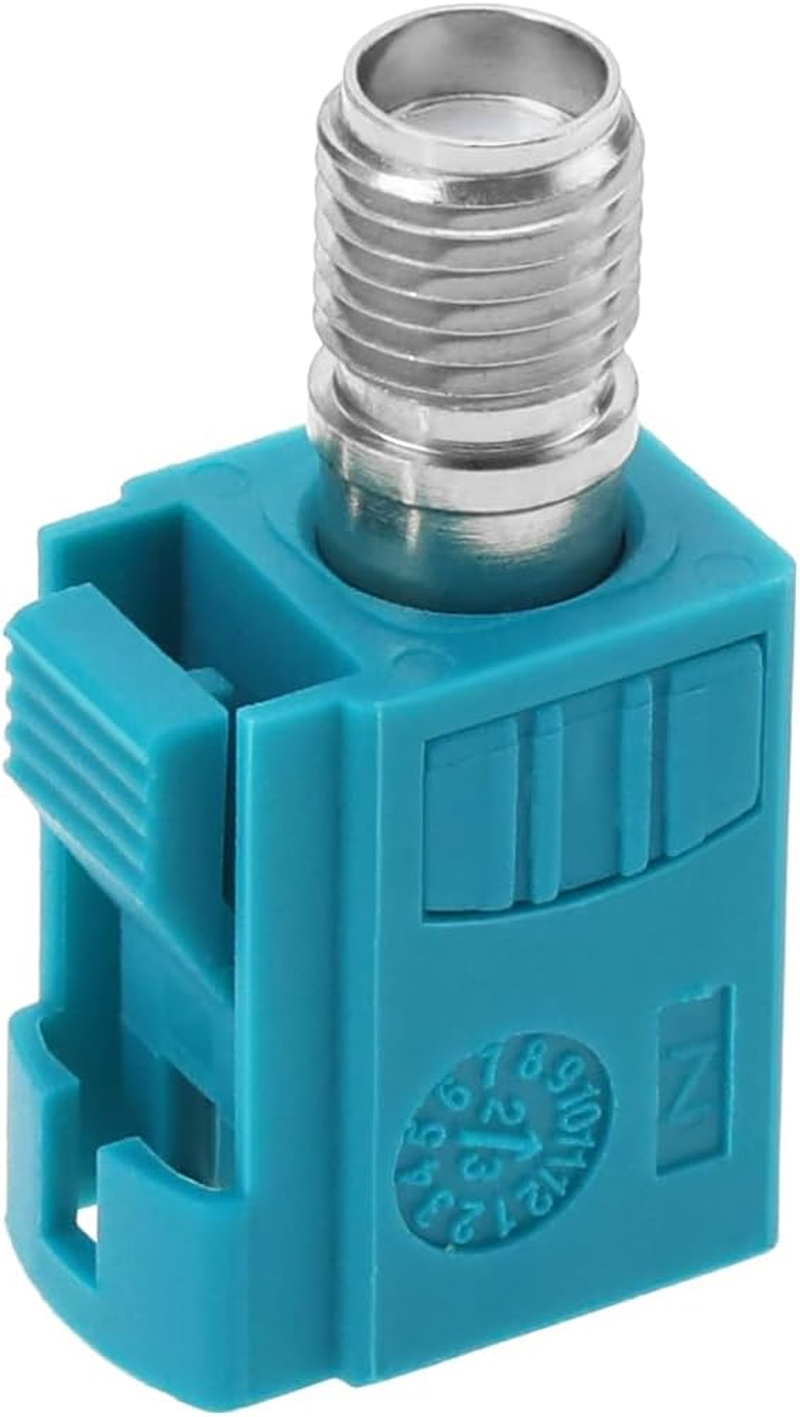 SING F LTD Fakra Z Female to SMA Female Interseries Adapter Universal Compatible Withgps Multi-Function Antennas 4G/5G Cellular Aqua Blue image number 6