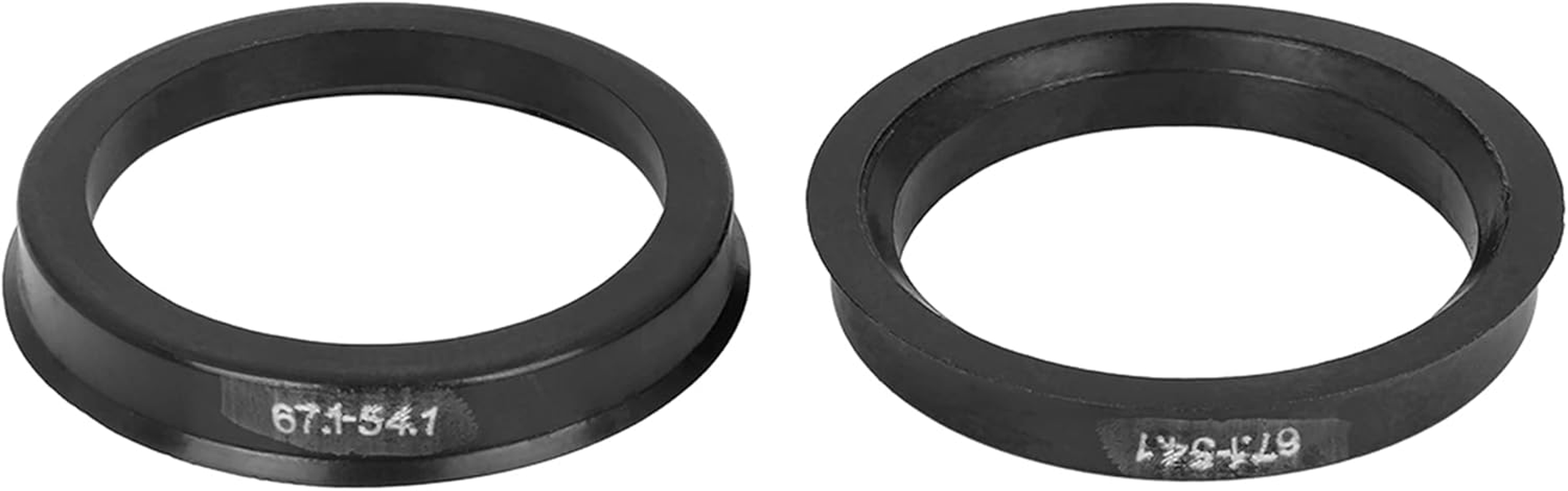 X AUTOHAUX 4Pcs Plastic 67.1Mm to 54.1Mm Car Hub Centric Rings Wheel Bore Center Spacer Black image number 4