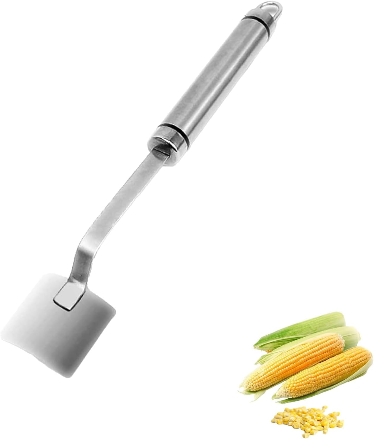 Corn Peeler,Stainless Steel Corn Stripping Tool Ergonomic Corn Remover Kitchen Gadget Quickly Remove Corn Kernels from Corn,Peelers for Kitchen image number 1