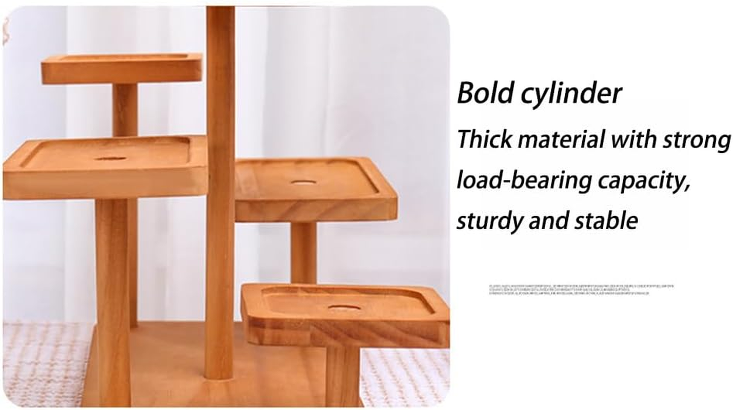 Display Rack Ladder Solid,Table Top Plant Stand Indoor Small 5 Tier Wood Tabletop,Multipurpose Counter Top Display Shelf for Livingroom,For Desk, Desktop, Outdoor Patio Garden Decoration image number 6