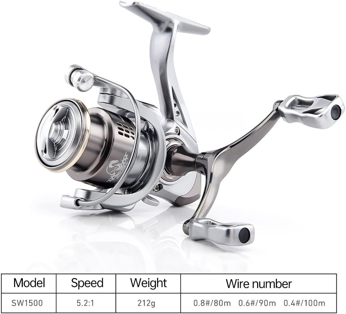 AIMALL Double Rocker Fishing Reel - Remote Micro Fishing Wheel with Full Metal Body, Aluminum Frame, and Versatile Performance for Freshwater and Saltwater Fishing image number 2