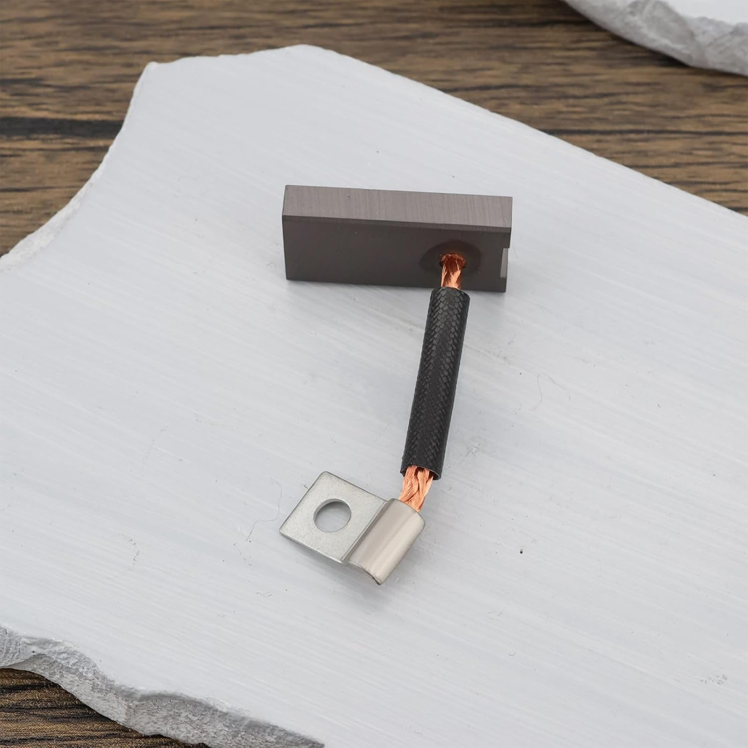 Ecsing 4Pcs Golf Cart Starter Generator Brushes Set Replacement Part 101869302 26658G01 30443-77 JF2-81111-00-00 Compatible with EZGO Gas (1978-Up) image number 2