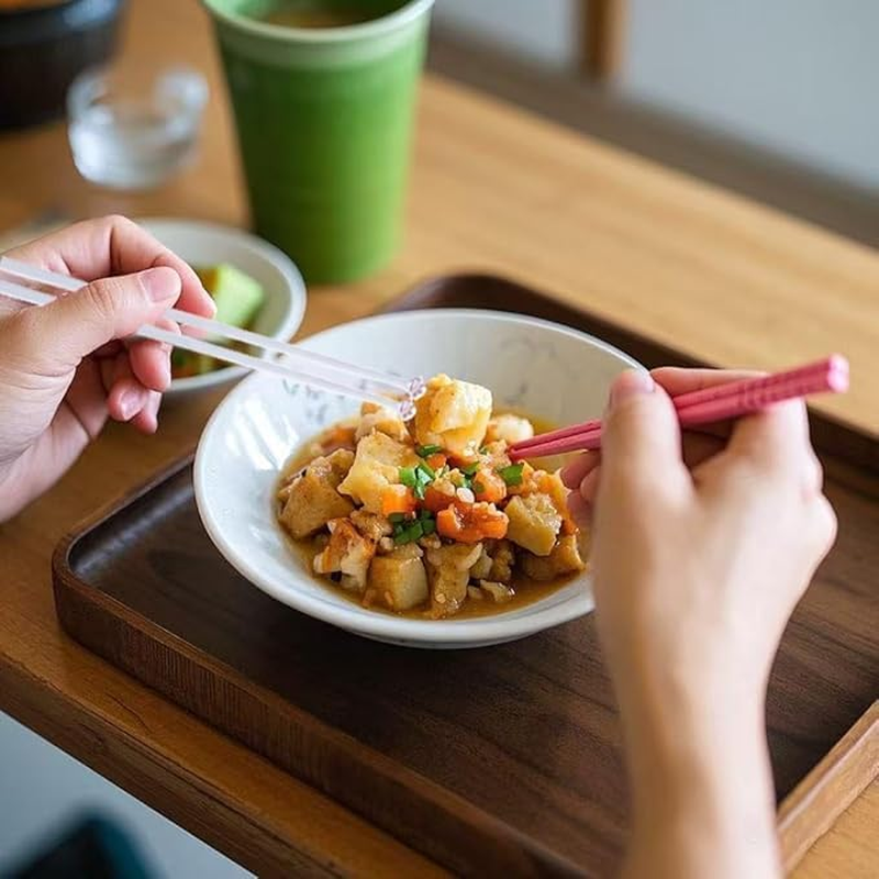 2 Pairs Cat Paw Chopsticks, Pink Plastic Non-Slip Chopsticks with Cute Paw Prints, Unique Cat-Themed Tableware image number 2