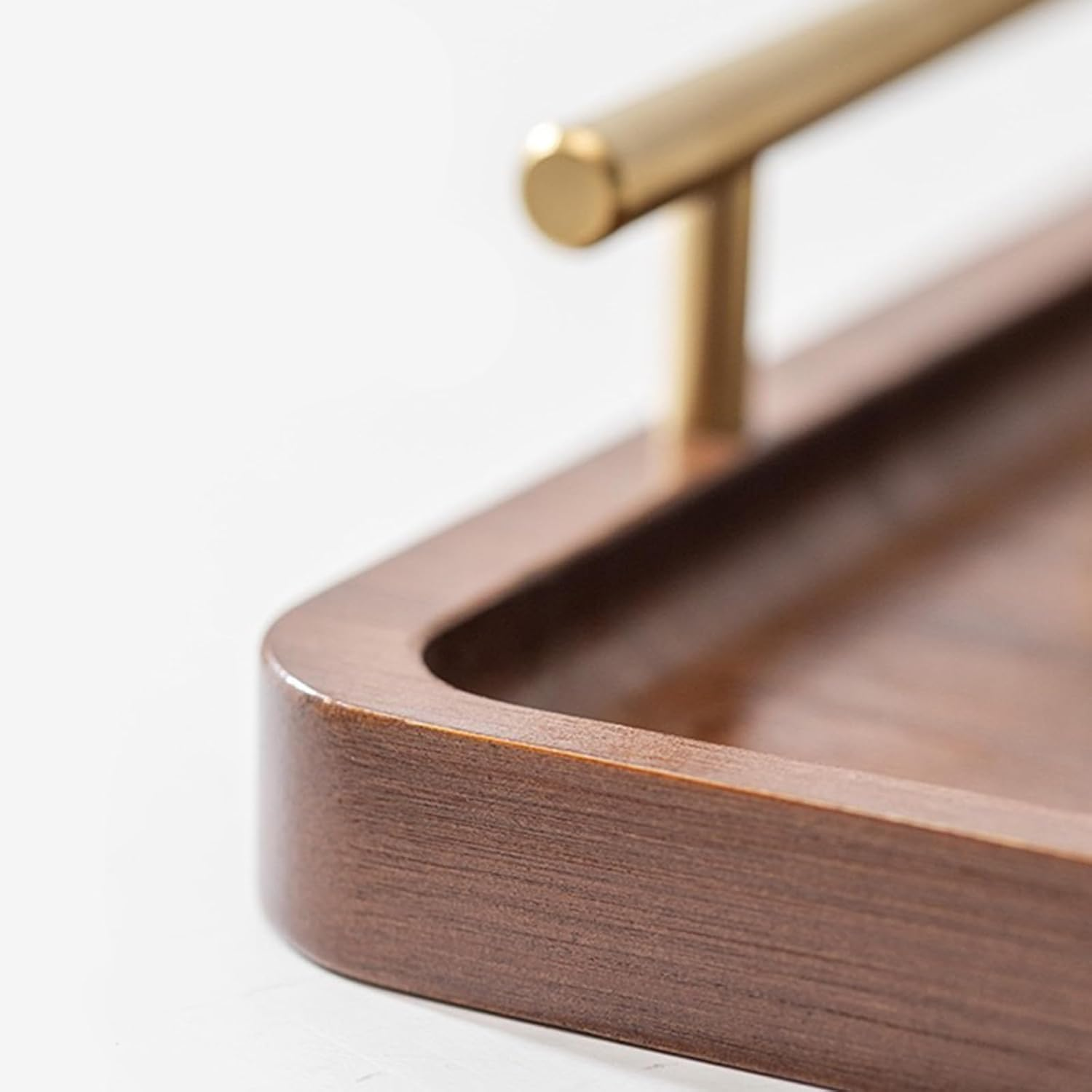 Serving Tray with Gold Handles, Food Tray for Breakfast,Coffee Table,Dinner & Bar, Decorative Tray for Kitchen, Bedroom image number 1