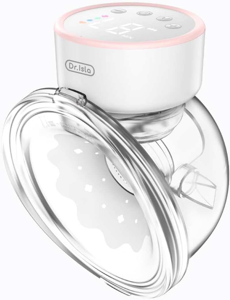 Hands-Free Breast Pump EB29 Pink, Wearable Pump with Comfortable Double-Sealed Flange(19Mm 24Mm 27Mm), Painless & Silent, 4 Modes & 12 Levels Memory Function for Easy Pumping, Smart Display，8-Piece Set image number 5