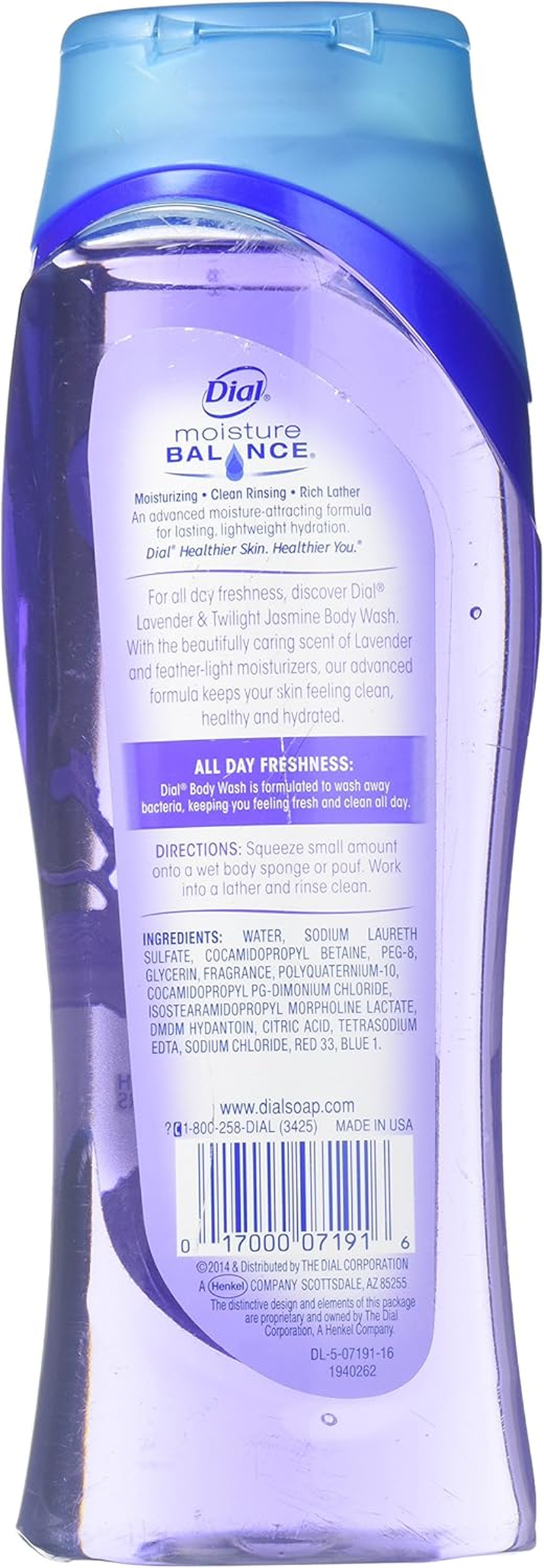 Dial Lavender & Twilight Jasmine Body Wash, 16 Fl. Oz. (Pack of 2)
