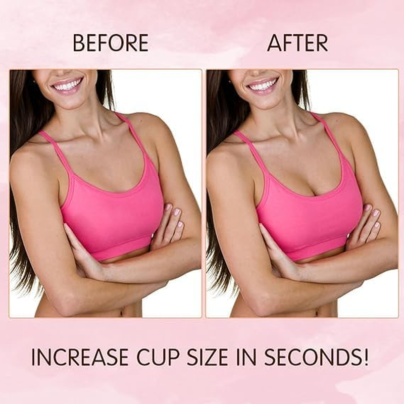 SZHENGSHAN Self Adhesive Push-Up Inserts, 1Pair a Cup Triangular Invisible Push-Up Pads,Sticky Bra Inserts Adhesive Bra Pad Push up Pads - Beige, D Cup image number 2