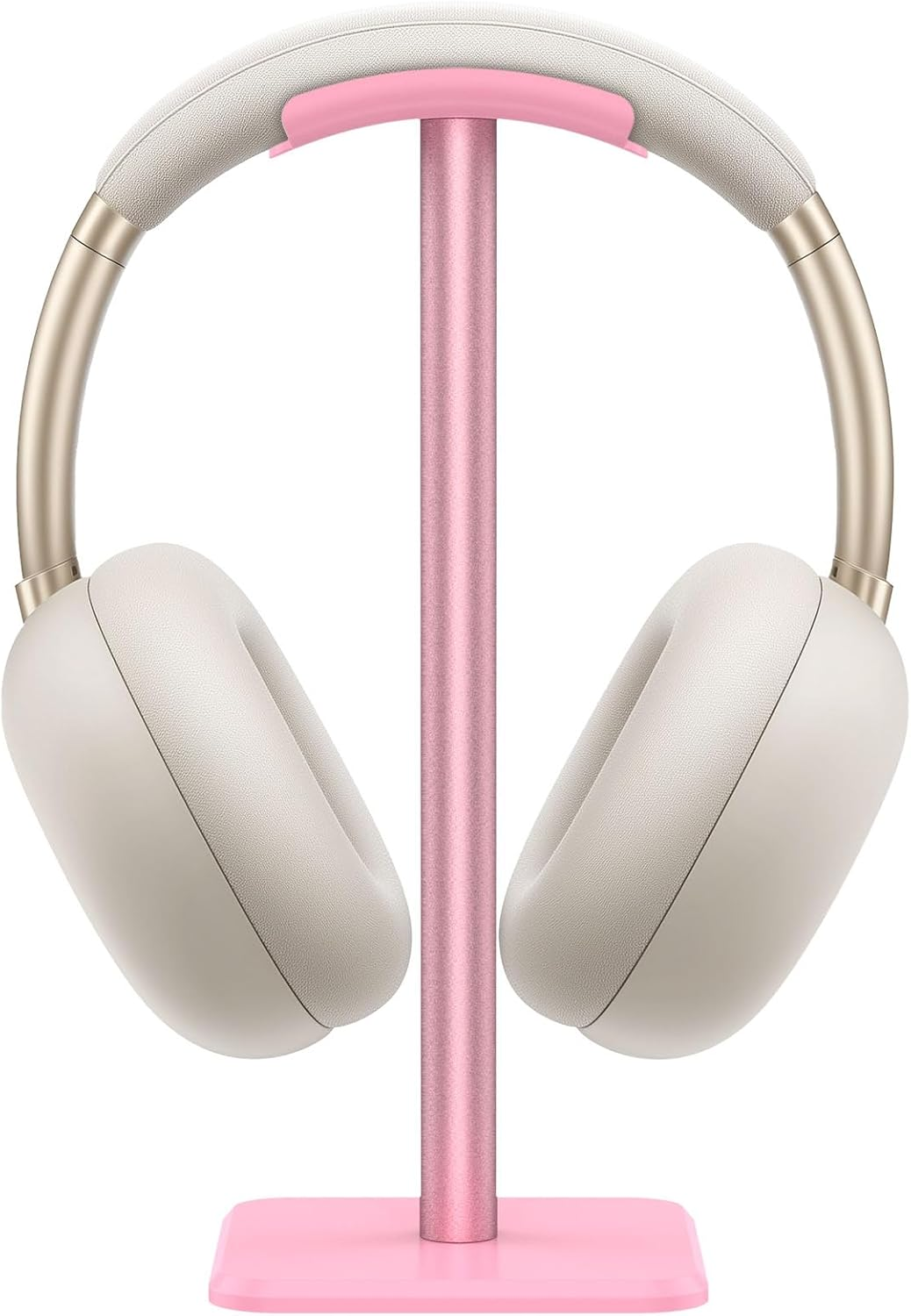 Hnvdkln Headphone Stand Detachable Headset Stand Universal Headphone Holder Space Saving Earphone Stand for Desk for Most Wired and Wireless Headphones (White)