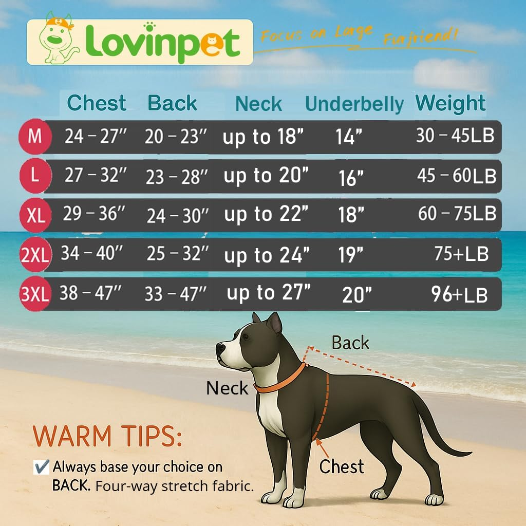 Lovinpet Large Dog Clothes: Pajamas for Large Dogs, Slim Fit/Lightweight Pullover Dog Pj'S, Full Coverage/Animals Allover Pink Print/Pet Pajamas/Xl image number 2