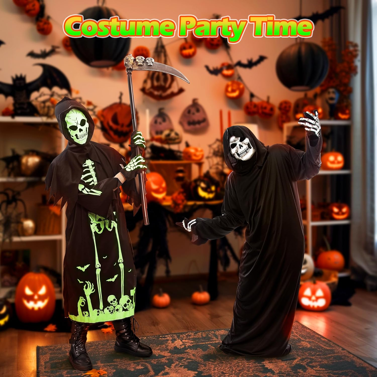 Skirfy Halloween Costumes,Glow in the Dark Cosplay Costumes image number 2