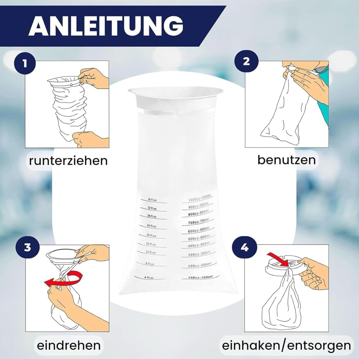 Vomit Bags Disposable,Emesis Bags, 15 Pack &ndash; 1000Ml Barf Bags with Snap,Perfect for Morning Sickness,Kids,Pregnant Woman,Car Motion Sickness，Airsick.Etc image number 6