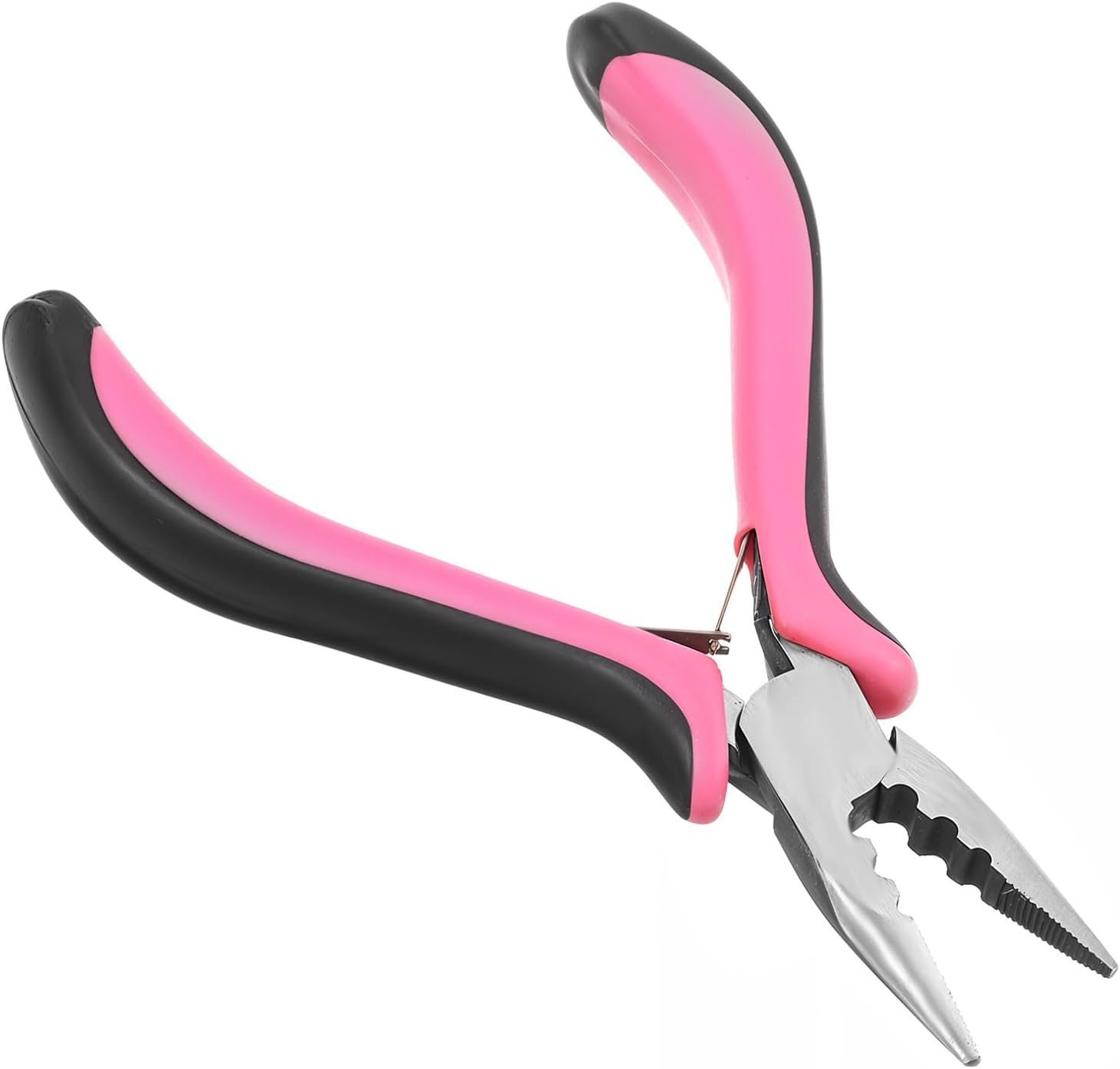 3 Holes Hair Extension Pliers Mini Plier for Micro Nano Ring Hair Extensions Opener and Removal Tool, Pink image number 6