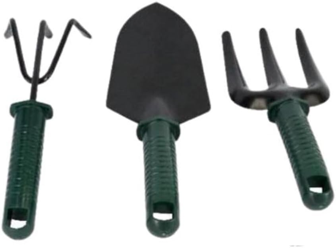 Leona Co 3Pcs Gardening Hand Tool Set Cultivator Fork Trowel Kit Garden Farming, Ideal Gardening Gifts for Women and Grandparents