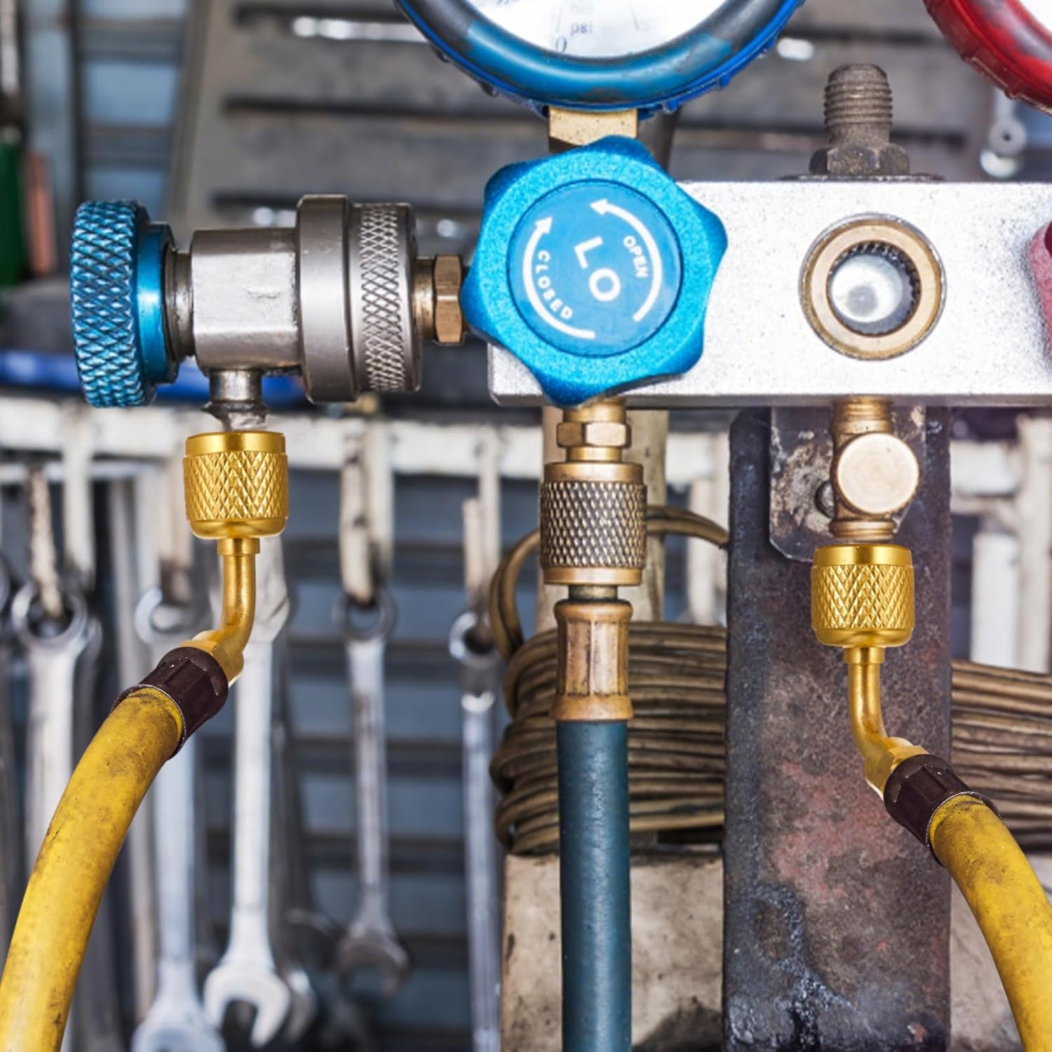 2 Pcs A2L Refrigerant Brass Adapter 1/4" Female SAE Flare Left Handed to 1/4" Male Thread Adapter Heavy Duty HVAC Quick Connect Fittings Low Loss for Refrigerant Tanks Mini Split Systems image number 5