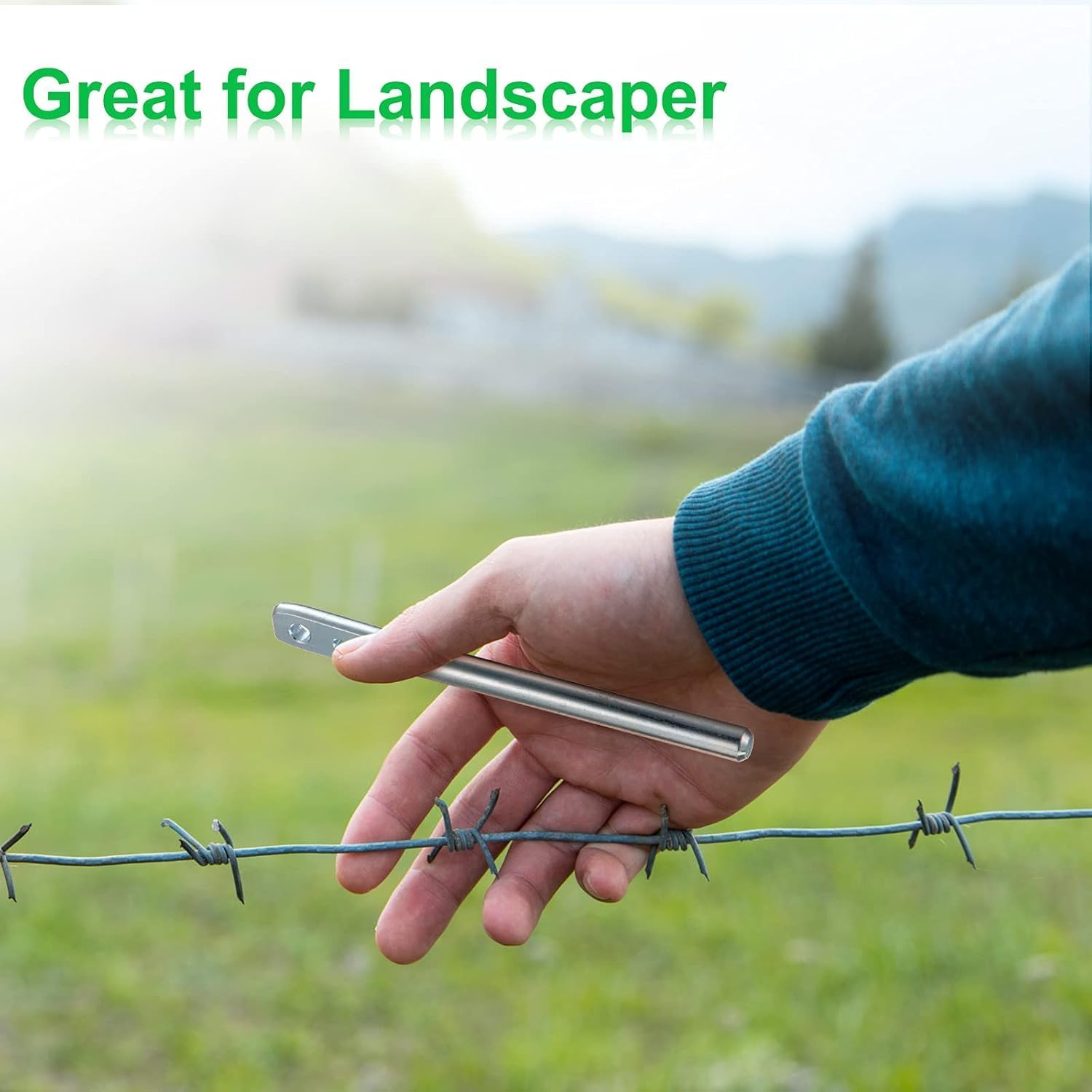 2PCS Fence Strainer Wire Twisting Tools - Heavy Duty Farm Fencing Tool, Portable Wire Tightener for High Tensile Wire, Labor Saving Fence Repair Supplies image number 3