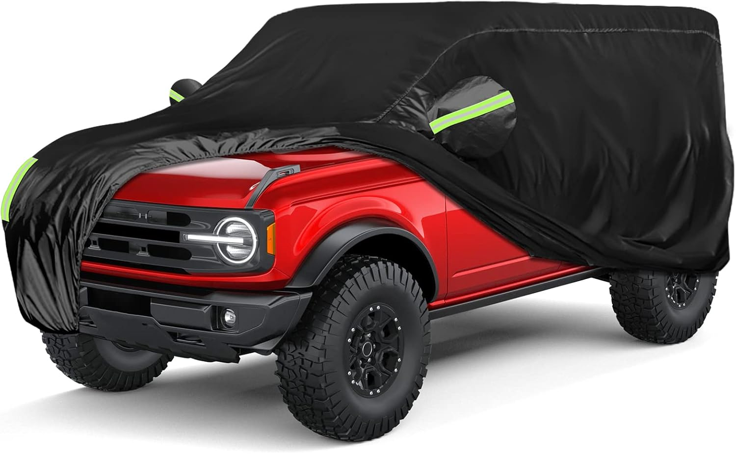 Car Cover for Ford Bronco SUV Car Cover All Weather Waterproof Car Covers 210T Full Car Cover Snowproof Windproof Fit for Ford Bronco（2 Doors）