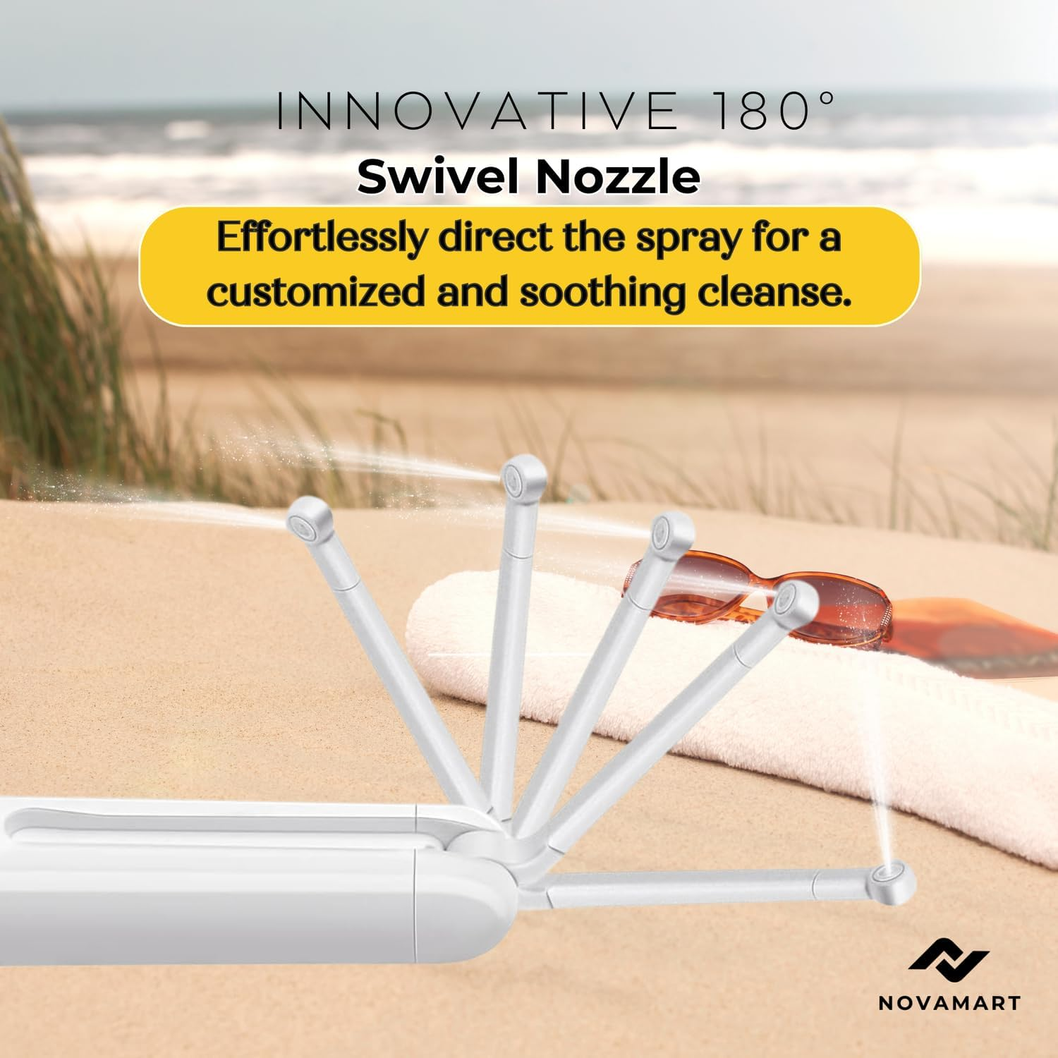 Portable Bidet Sprayer &ndash; Manual Handheld Travel Bidet Bottle for Personal Hygiene | 145Ml Capacity, Soft Silicone Nozzle | Lightweight (215G)| Material: Silicone + ABS + PC | White image number 6