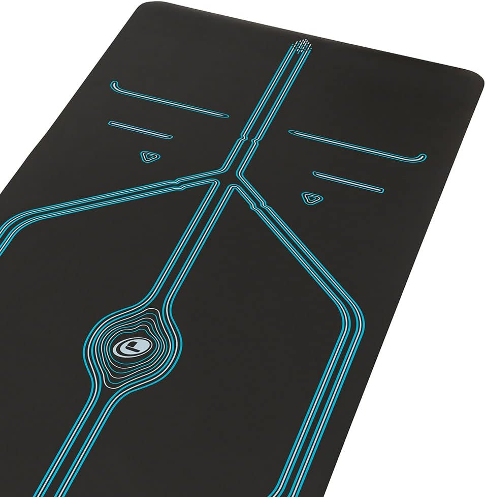 Liforme XL Mountain Yoga Mat &ndash; Free Yoga Bag Included - Patented Alignment System, Warrior-Like Grip, Non-Slip, Eco-Friendly, Sweat-Resistant, Long, Wide, 4.2Mm Thick Mat for Comfort image number 4