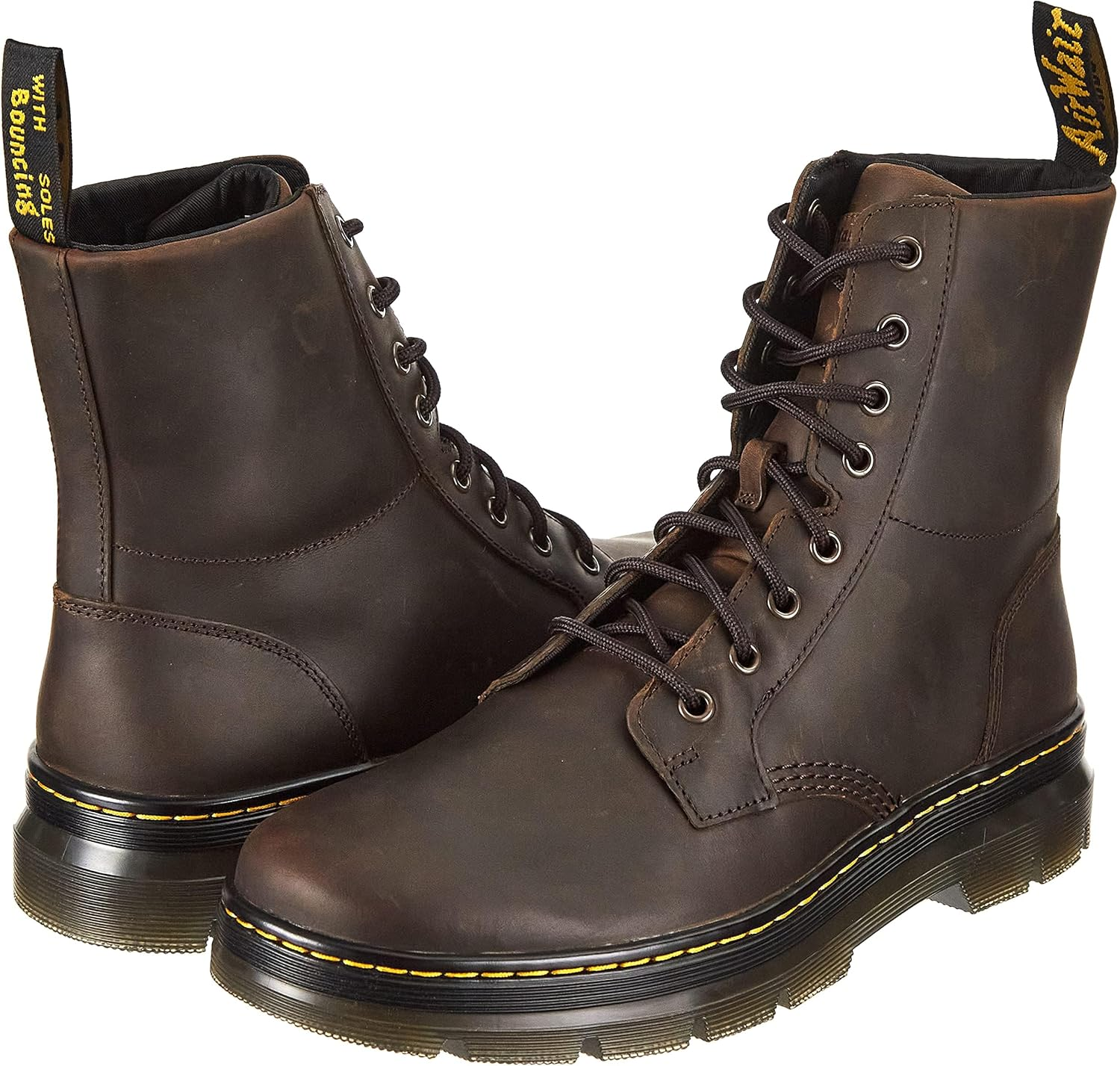 Dr. Martens Unisex Combs Leather 8-Eye Boot