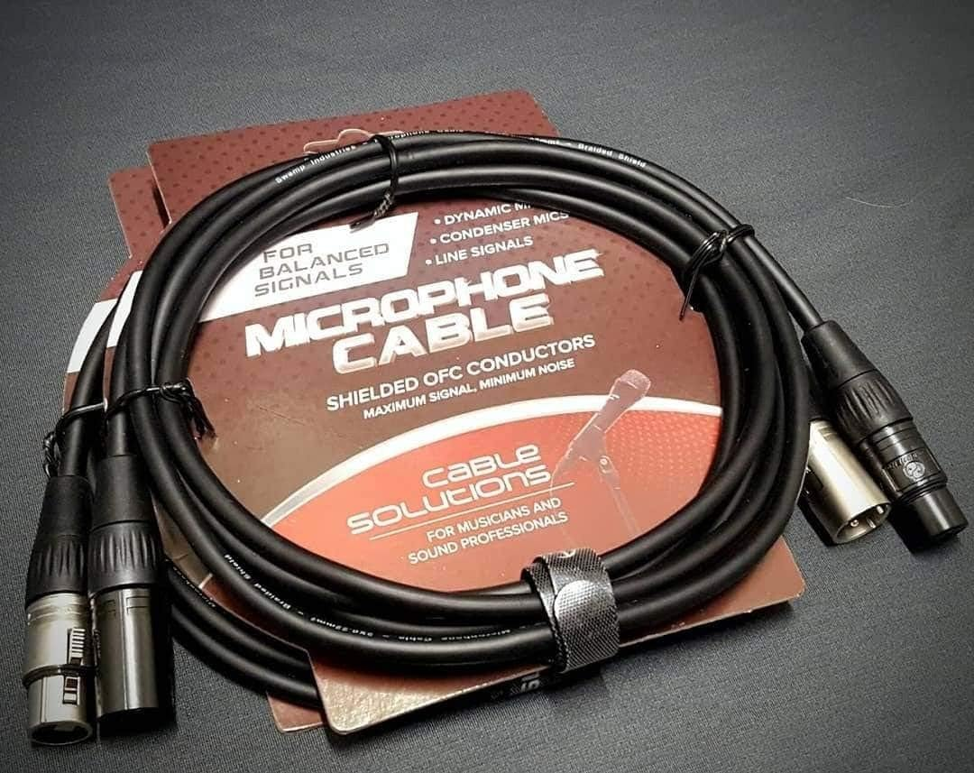 SWAMP Stage Series Balanced XLR Microphone Cables - Wide Range of Lengths - 1M image number 2