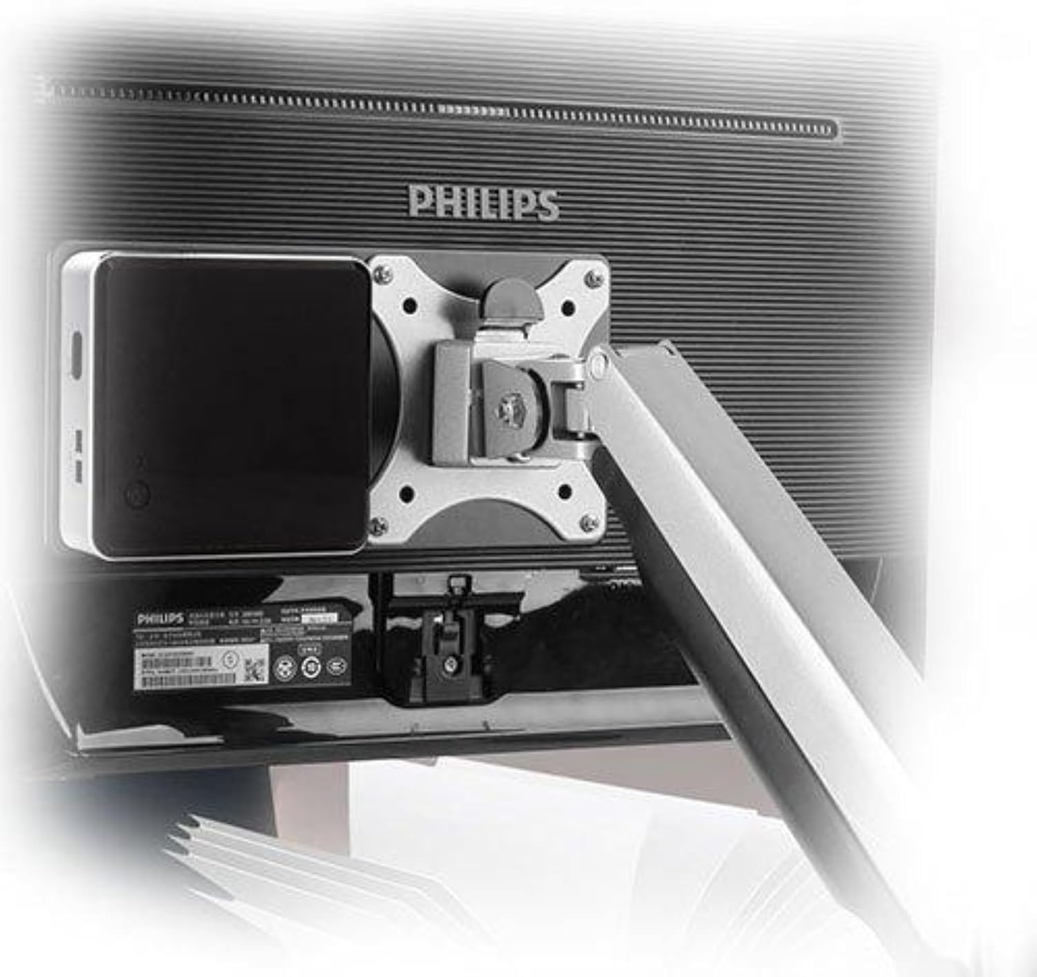 Brateck Vesa Compatible Nuc Mounting Bracket, Black