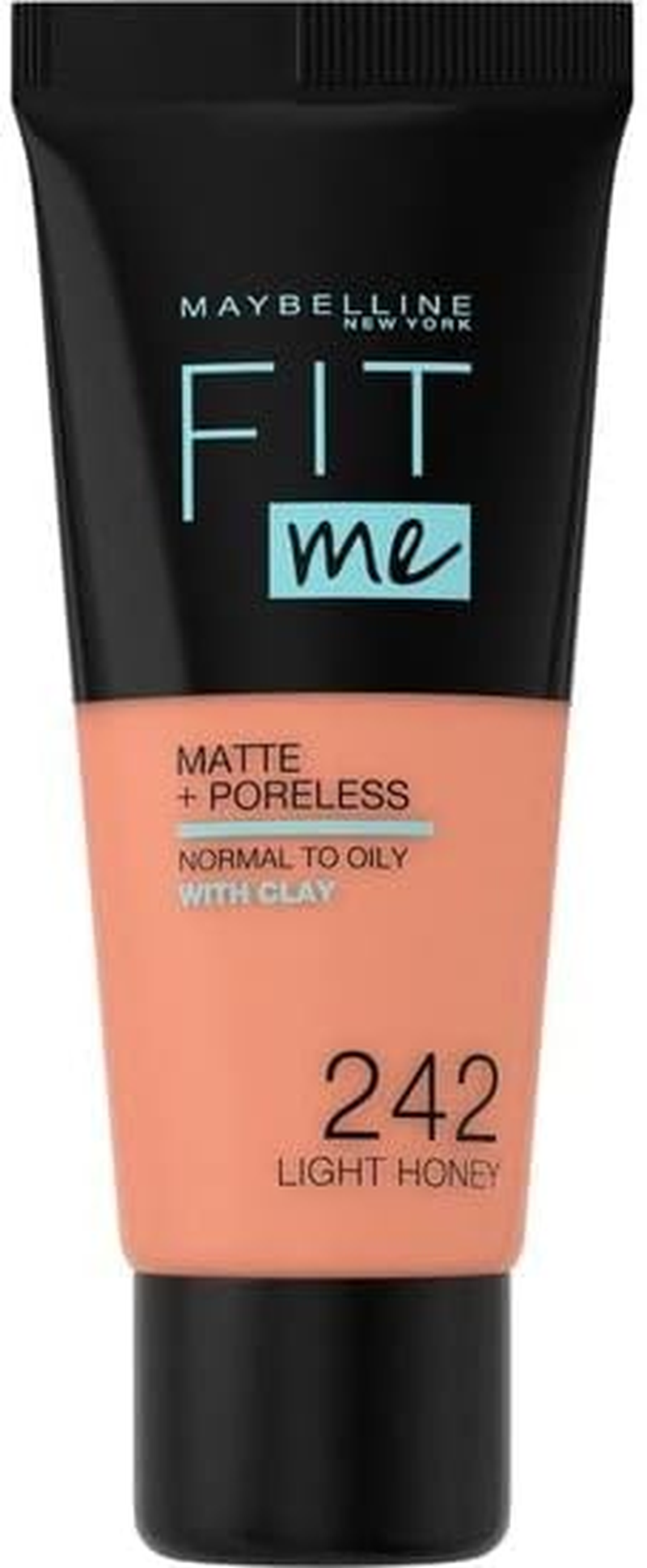 (242 Light Honey) - Maybelline Fit Me Matte & Poreless Foundation 242 Light Honey 30Ml image number 6