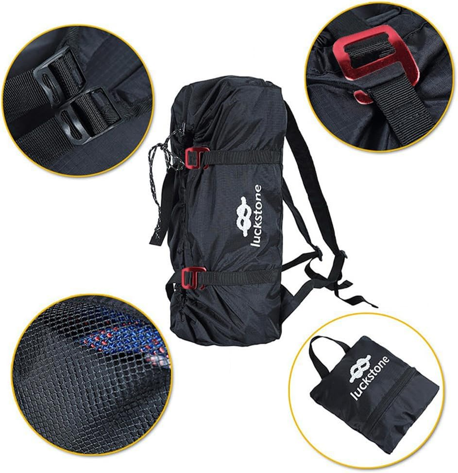 Rock Climbing Rope Bag Portable Foldable Climbing Bag Waterproof Rock Climbing Package and Adjustable Shoulder Straps Large Capacity Backpack Ultralight Outdoor Hike Gear Equipment