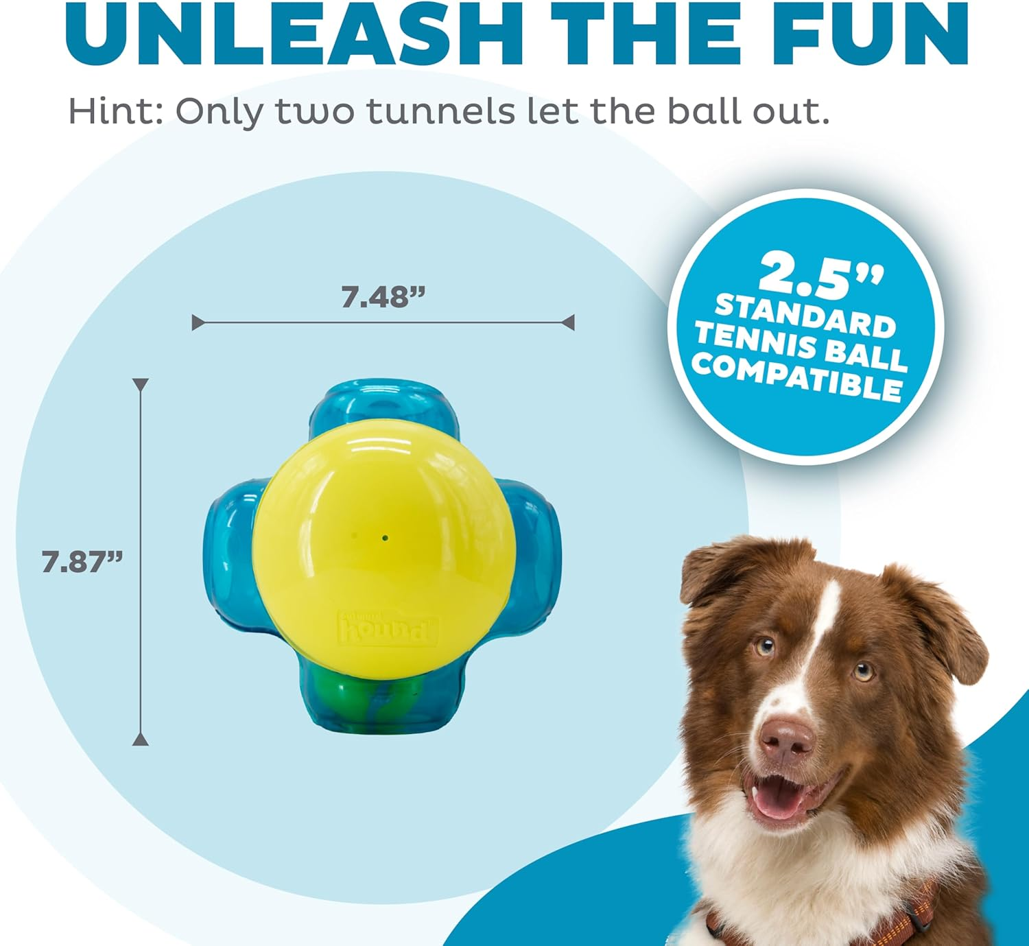 Outward Hound Tennis Maze Craze Interactive Squeaky Dog Toy, Green image number 3